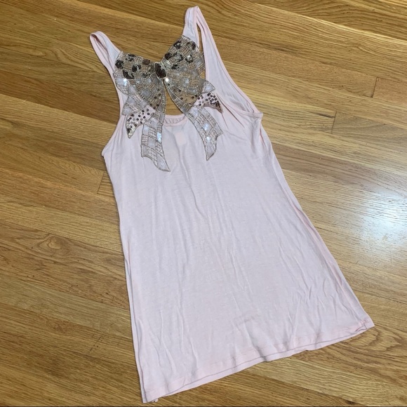 KIRRA Light Pink Top with Bow Design - Picture 2 of 2